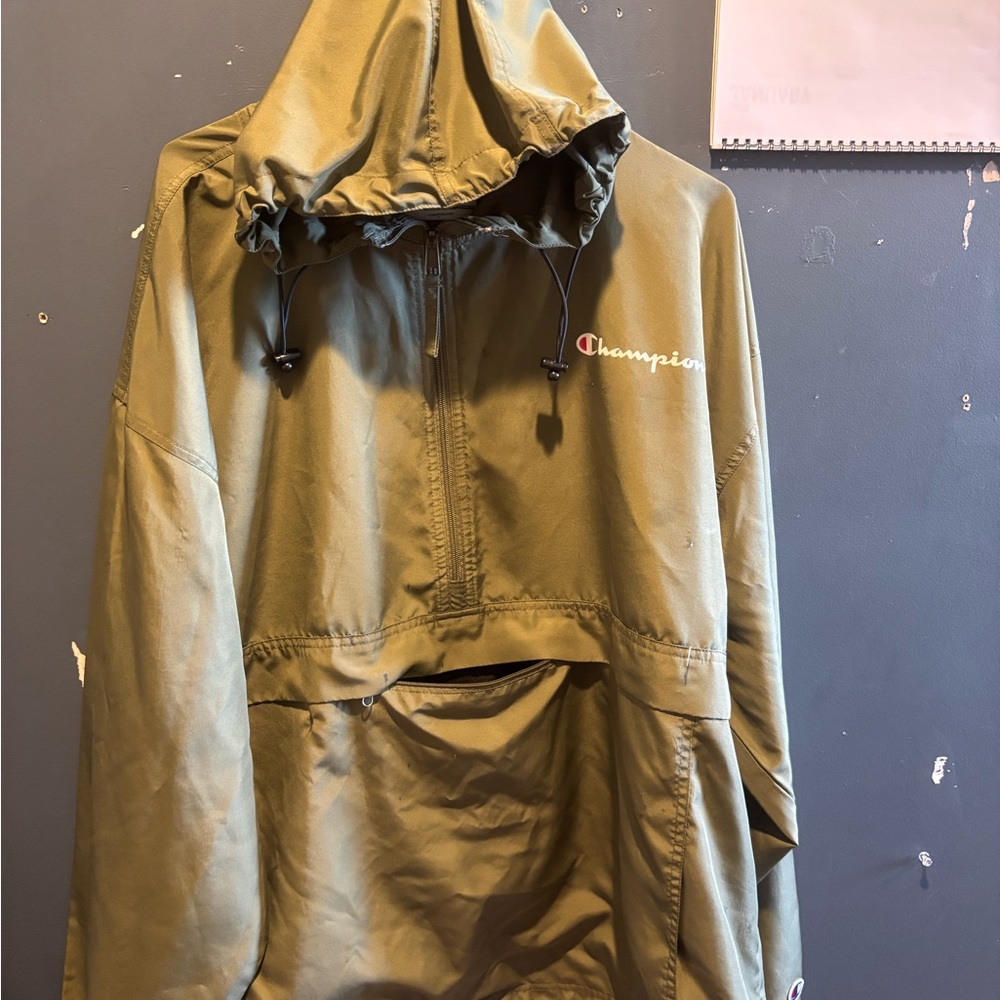 Champion Olive Pullover Hoodie